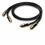 Oehlbach XXL Black Connection RCA 2x1.25m
